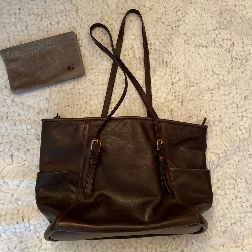 Girl set free leather purse with leather clutch